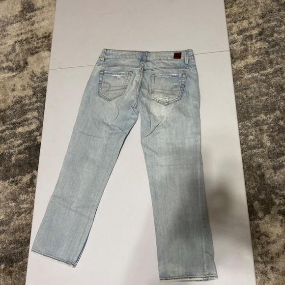 American eagle womens regular straight leg blue jeans vintage AE 100% cotton - Picture 4 of 9